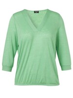 Via Appia Due Shirt v hals groen 2412408