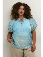 Kaffe curve KClina Blouse Blauw/Sand