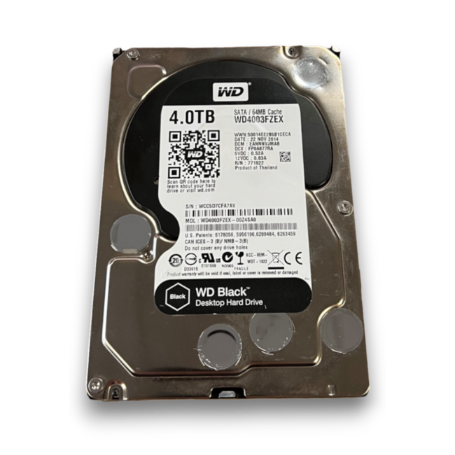 Western Digital WD Black, 4TB, 3.5 inch, SATA-3, 7200 RPM, HDD