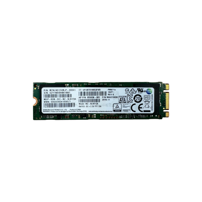 Samsung MZNLN512HMJP, 512GB, M.2, SATA-3