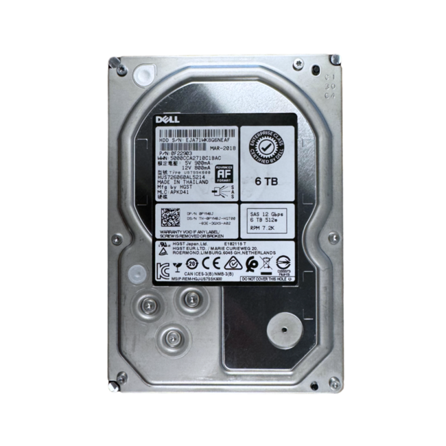 Dell PYM8J, 6TB, 3.5inch, SAS-3, 7200RPM