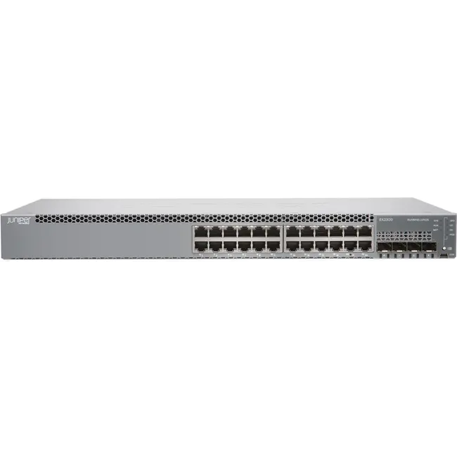 Juniper Networks EX2300-24T, 24-port 10/100/1000BASET, 4 x 1/10G SFP/SFP+