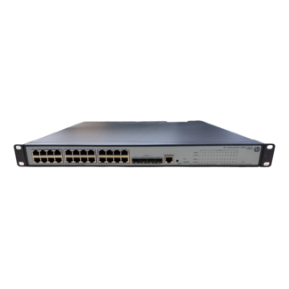 HPE JE007A, V1910-24G-POE 24-port 10/100/1000Mbit PoE, 4x SFP Managed