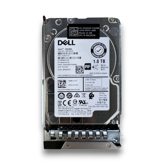 Dell 1.8TB, 2.5 inch, SAS, 10K RPM, incl. caddy HDD