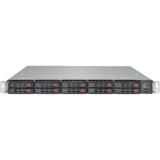 Supermicro 119U-10, 2x Xeon Silver 4114 @ 2.20GHz 10C, no mem/HDD, 2x SAS, 2x 1000W