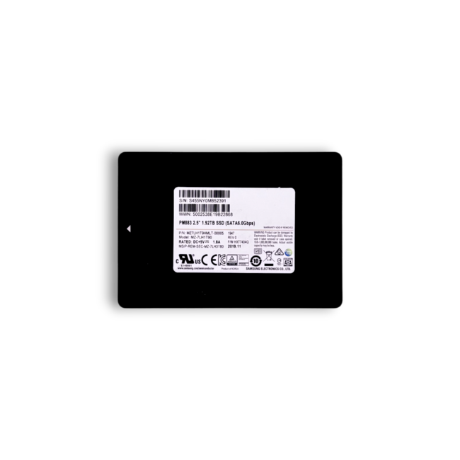 Samsung MZ7LH1T9HMLT-00005, PM883, 1.92TB, 2.5 inch, SATA-3