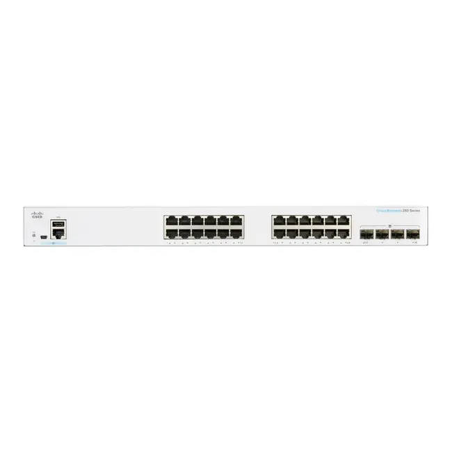 Cisco CBS250-24T-4G, 24-Port Gigabit Smart Switch