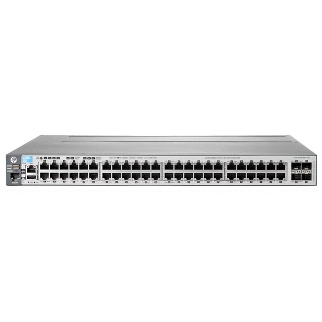 HPE J9576A, 3800-48G 48-port x RJ-45 10/100/1000Base-T Layer 4 Gigabit Switch