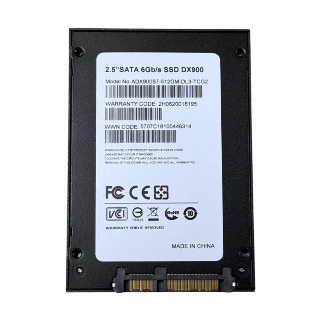 DX900, ASX900S7-512GM-DL2-TCG2, 512GB SSD, 2.5 inch, SATA-3
