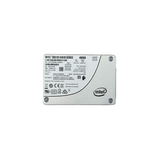 Intel SSDSC2KB480G8, 480GB SSD, 2.5 inch, SATA-3