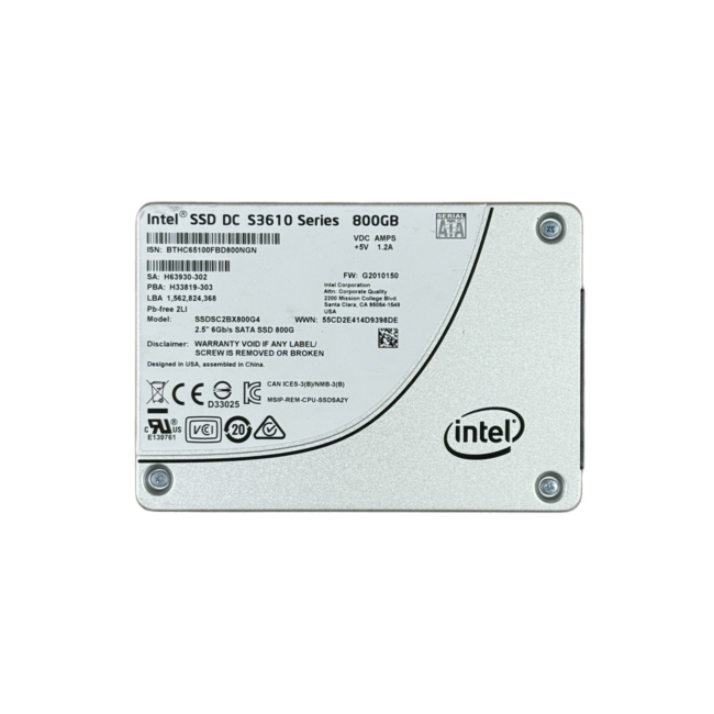 Intel SSDSC2BX800G4, 800GB SSD, 2.5 inch, SATA-3