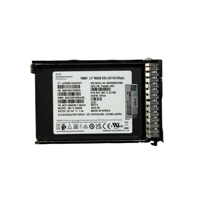 HPE MZ-7L3960B, 960GB, 2.5 inch, SATA-3