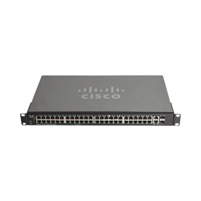 Cisco  SG250-50-K9, 1U, Ethernet, 10/100/1000 Mb/s, 48-port, 2x Combo SFP