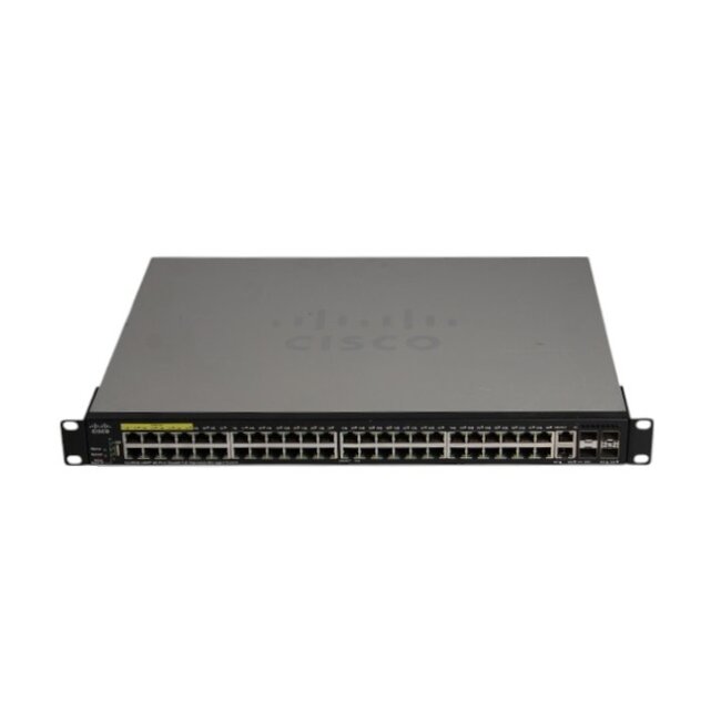 Cisco  SG350X-48, 1U, Ethernet, 10/100/1000 Mbs, 48-port, 2x SFP, Switch