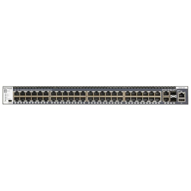 NetGear  GSM4352PS, 1U, Ethernet, 10/100/1000 Mb/s, 48-port, 2x SFP
