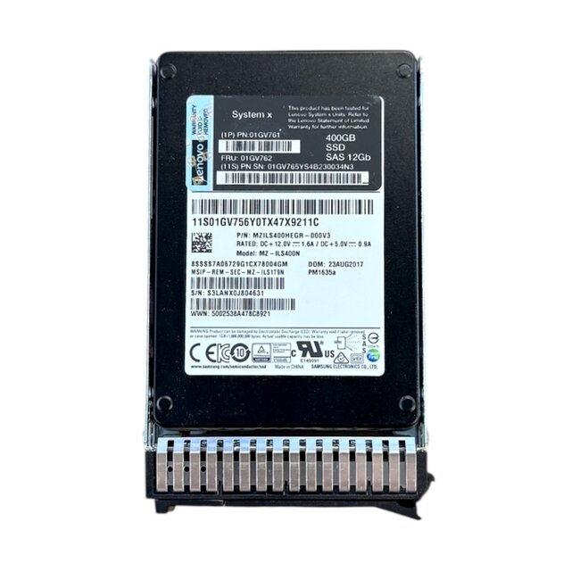 Lenovo  01GV762, 400GB, 2.5 inch, SAS-3, SSD
