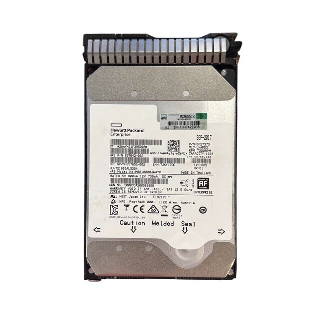 HPE  857642-002, 10TB, 3.5 inch, SAS-3, 7200 RPM, HDD