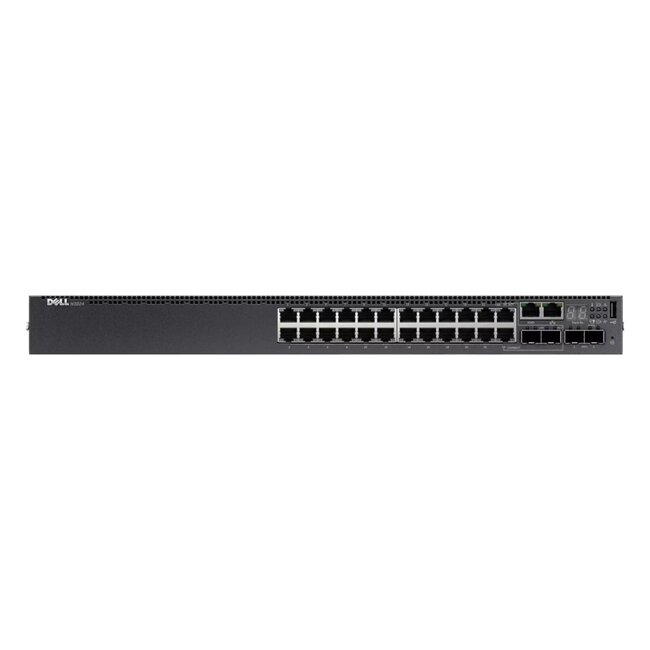 Dell  N3024, 1U, Ethernet, 10/100/1000 Mb/s, 24-port, 2x combo ports, 2x SFP