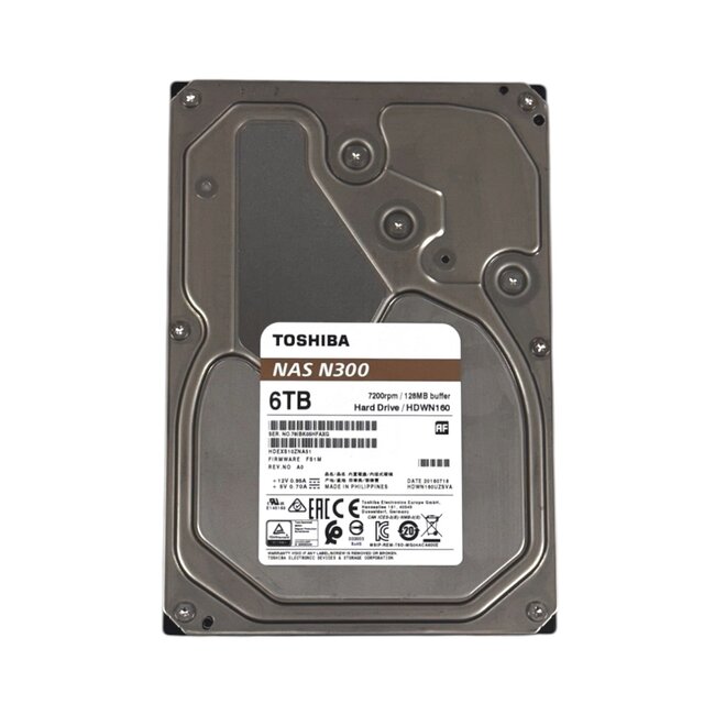 Toshiba  NAS N300, HDWN160UZSVA , 6TB, 3.5 inch, SATA-3, 7200 RPM