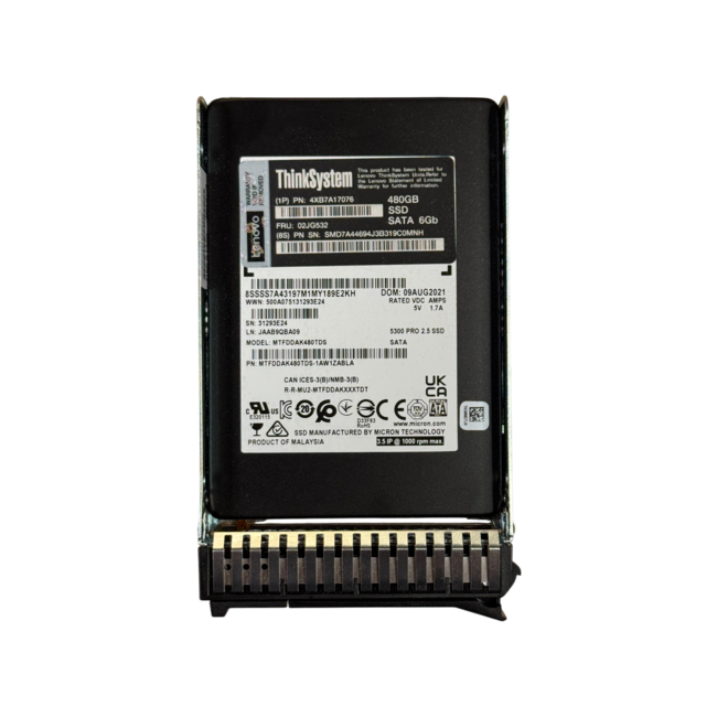 Lenovo 4XB7A17076, 480GB SSD, 2.5 inch, SATA-3