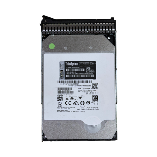 Lenovo 01GV180, 12TB HDD, 3.5 inch, SAS-3, 7200 RPM