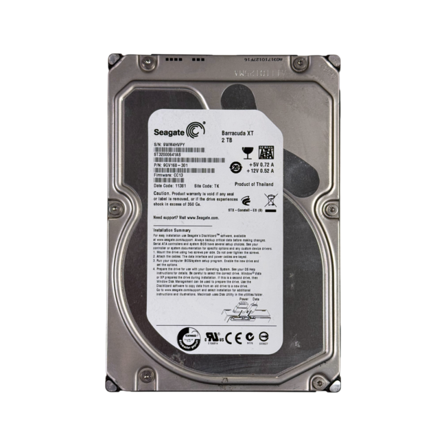 Seagate  ST32000641AS, 2TB HDD, 3.5 inch, SATA-3, 7200 RPM