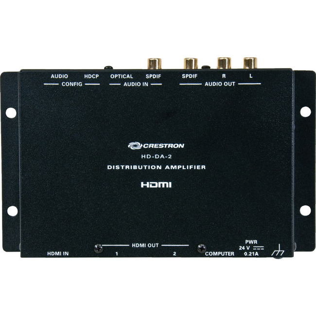 Crestron HD-DA-2, 1-naar-2 HDMI Versterker & Audio Converter