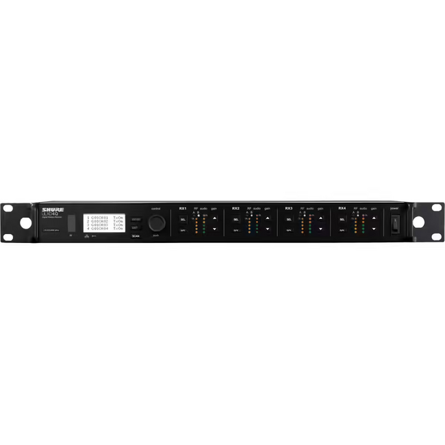 ULXD4Q K51 Professionele Digitale Quad Receiver met Dante – 63 Kanalen