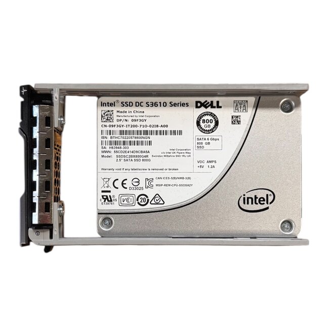 Dell 9F3GY, 800GB, 2.5 inch, SATA-3, 550MB/s, 520MB/s