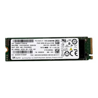 SK hynix PC401, 512GB, M.2, PCI Express 3.0 x4, NVMe, 1600 MB/s, 650 MB/s