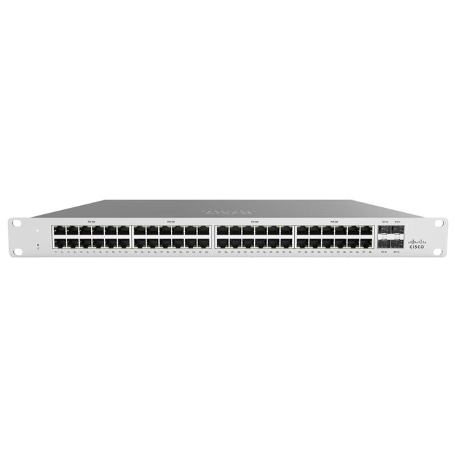 Cisco  MS120-48,LP 1U, Ethernet, 10/100/1000 Mb/s, 48-port. 4x SFP