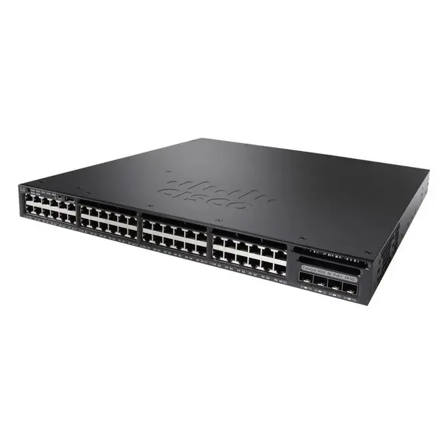 Cisco  WS-C3650-48PS-S, 1U, Ethernet, 10/100/1000 Mb/s, 48-port. 4x SFP