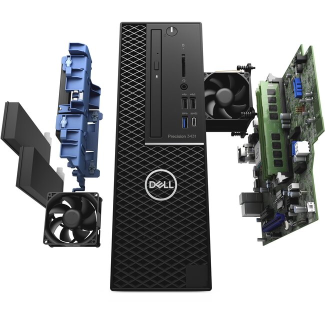 Dell Precision Tower 3431, Intel i7-9th Gen, 16GB, 256GB SSD, NVIDIA Quadro P620 2GB