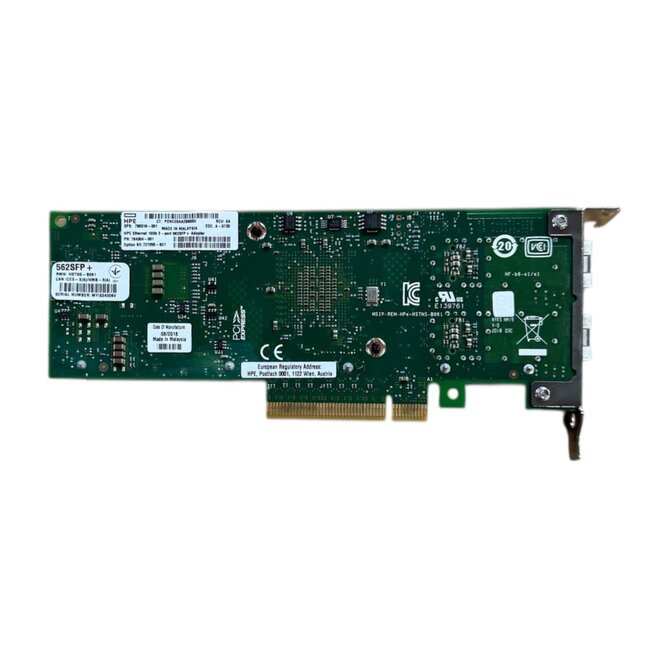 HPE  562SFP+, 790316-001, Dual port 10Gb/s Network Card (Low Profile)