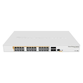 CSR328-24P+4S+RM, 1U, Ethernet, 1Gb/s, 24-port PoE, 4x SFP+