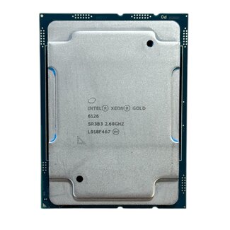 Intel SR3B3, Xeon Gold 6126, 12-cores, @2.60GHz, CPU