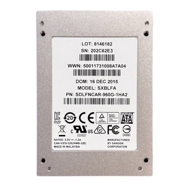 SanDisk  SXBLFA, 960GB, 2.5 inch, SATA-3, 475MB/s, 450MB/s