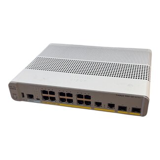 Cisco WS-C3560CX-12PC-S, 1U, Ethernet, 10/100/1000 Mb/s, 14-port, 2x SFP