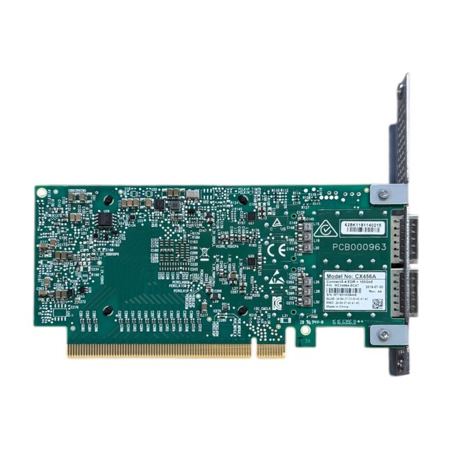 CX456A (MPN: MCX456A-ECAT), Dual port, Network Interface Card (High Profile)