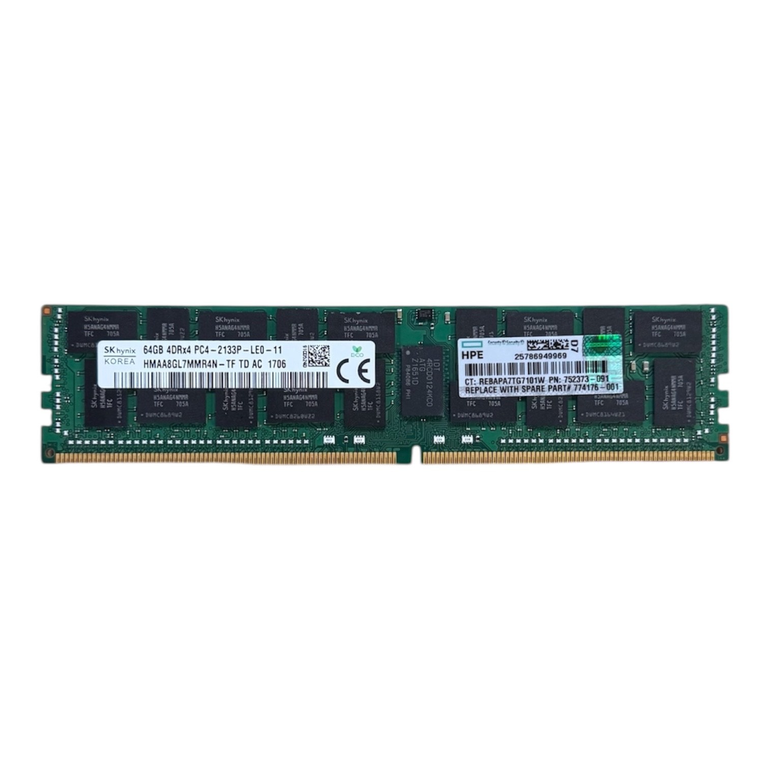 メモリー SK hynix 64GB DDR4 HMAA8GL7MFRN-TF SK SK hynix 64GB DDR4 HMAA8GL7MFRN-TF Hynix 64GB DDR4 2400 4DRx4