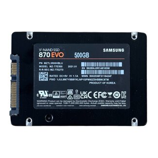 Samsung MZ-77E500, 500GB, 2.5 inch, SATA-3, 560MB/s, 530MB/s