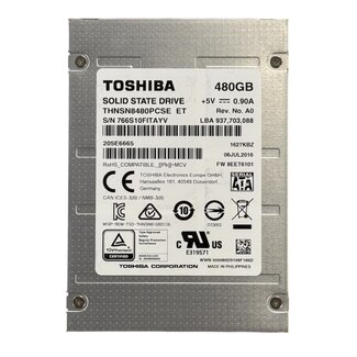 Toshiba THNSN8480PCSE, 480GB, 2.5 inch, SATA-3, 500MB/s, 480MB/s
