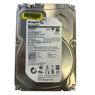 Seagate  HDD, 3TB, 3.5 inch, SATA-3,  7200 RPM, Interne HDD, (MPN: ST3000DM001)