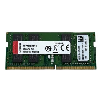 Kingston 16GB, DDR4, 2666MHz, SODIMM, NON-ECC, (MPN: KCP426SD8/16)