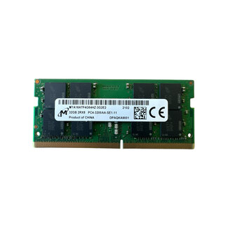 Micron 32GB, DDR4, 3200MHz, SODIMM, NON-ECC, (MPN: MTA16ATF4G64HZ-3G2E2)