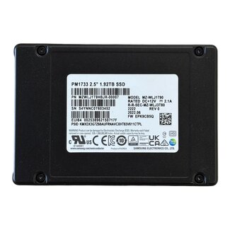 Samsung PM1733, 1.92TB, 2.5 inch, PCIe 4.0 x4 NVMe, 7.000MB/s, 2.400MB/s