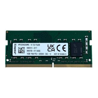 Kingston 16GB, DDR4, 3200MHz, SODIMM, NON-ECC, (MPN: HP32D4S2S8ME-16)