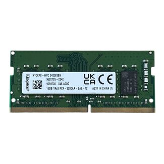 Kingston 16GB, DDR4, 3200MHz, SODIMM, NON-ECC, (MPN: K1CXP8-HYC)