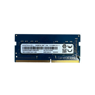 8GB, DDR4, 2666MHz, SODIMM, NON-ECC, MPN: RMSA3260ME78HAF-2666