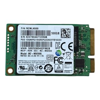 Samsung MZ-M5E500, 500GB, mini-SATA, SATA-3, 540MB/s, 530MB/s